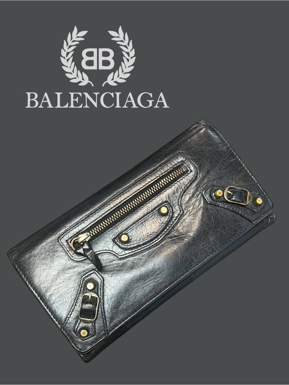 BALENCIAGA Motorcycle Money Wallet 2017